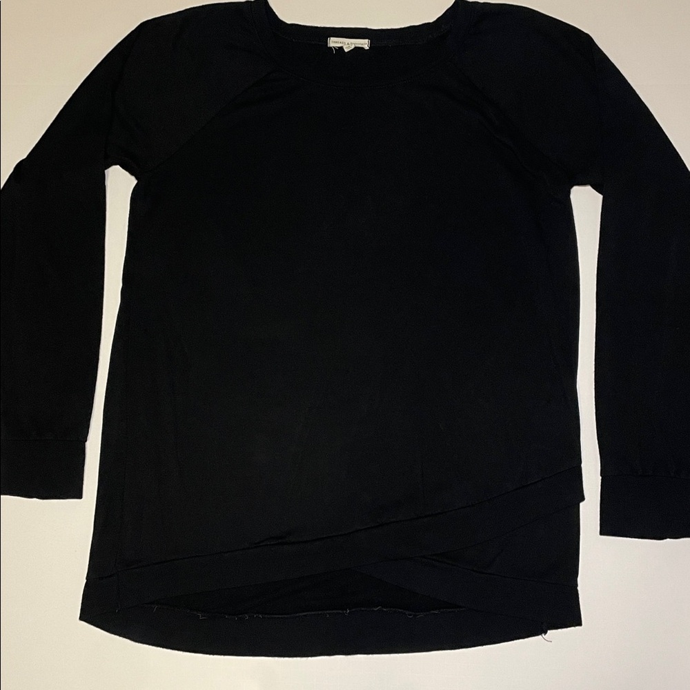 Threads for Thought Black Women's Tunic Knit Top large - Picture 8 of 12
